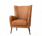 Fauteuil en bois Invidiae rembourré avec pieds en métal