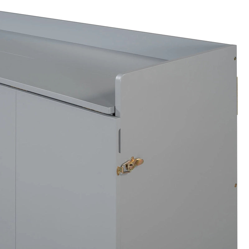 Lit escamotable Queen Size avec armoire design peu encombrante, multifonctionnel, capacité de 180 kg