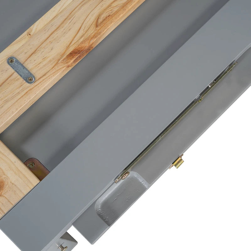 Lit escamotable Queen Size avec armoire design peu encombrante, multifonctionnel, capacité de 180 kg