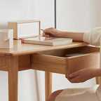 Bureau d'ordinateur en bois massif avec tiroir pour pièce de vie principale