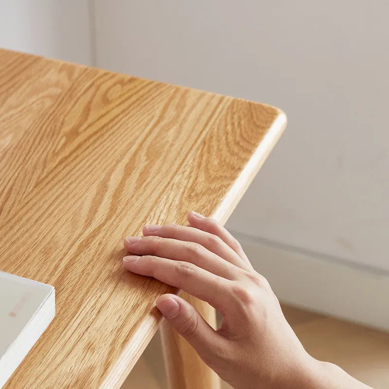 Bureau d'ordinateur en bois massif avec tiroir pour pièce de vie principale