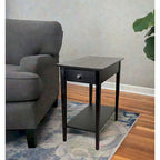 Table inclinable en bambou massif avec tiroir