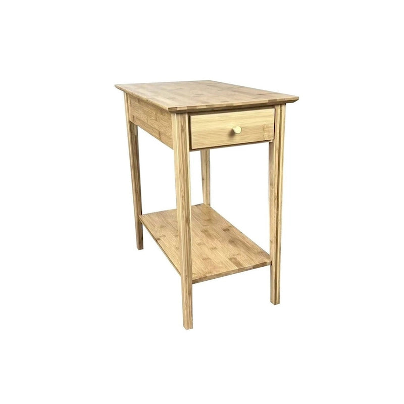 Table inclinable en bambou massif avec tiroir
