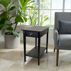 Table inclinable en bambou massif avec tiroir