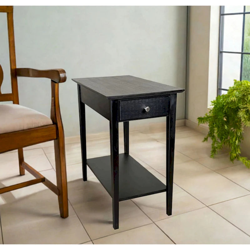 Table inclinable en bambou massif avec tiroir