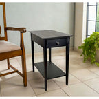 Table inclinable en bambou massif avec tiroir