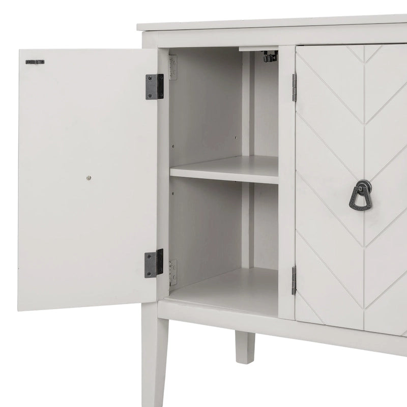 Meuble de rangement pour entrée, salon et chambre à coucher avec étagère réglable