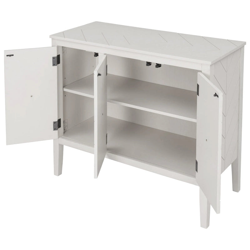 Meuble de rangement pour entrée, salon et chambre à coucher avec étagère réglable