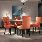 Lot de 2 chaises de salle à manger en velours