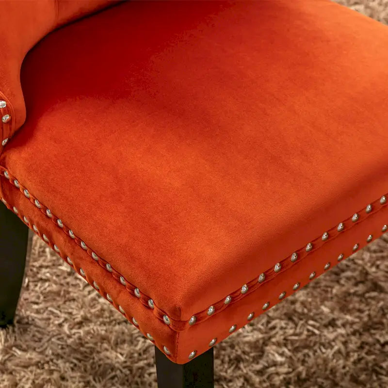 Lot de 2 chaises de salle à manger en velours
