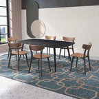 Table à manger rectangulaire style ferme moderne pour 4 à 8 personnes