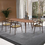 Table à manger rectangulaire style ferme moderne pour 4 à 8 personnes