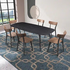 Table à manger rectangulaire style ferme moderne pour 4 à 8 personnes
