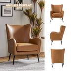Fauteuil en bois Invidiae rembourré avec pieds en métal