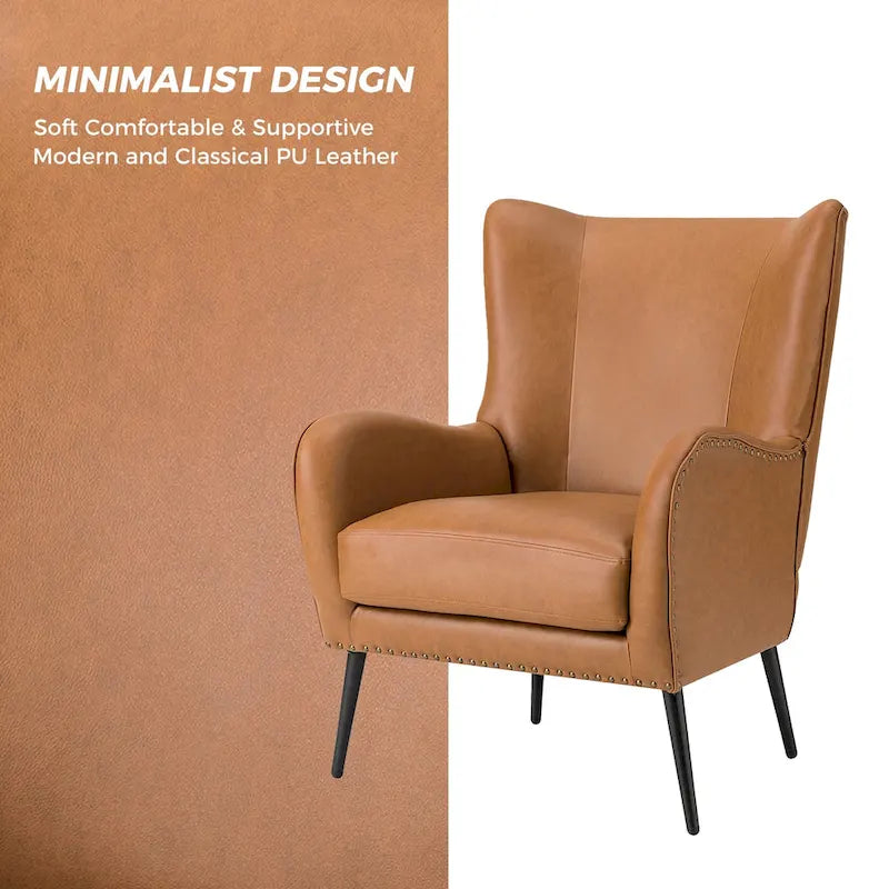 Fauteuil en bois Invidiae rembourré avec pieds en métal