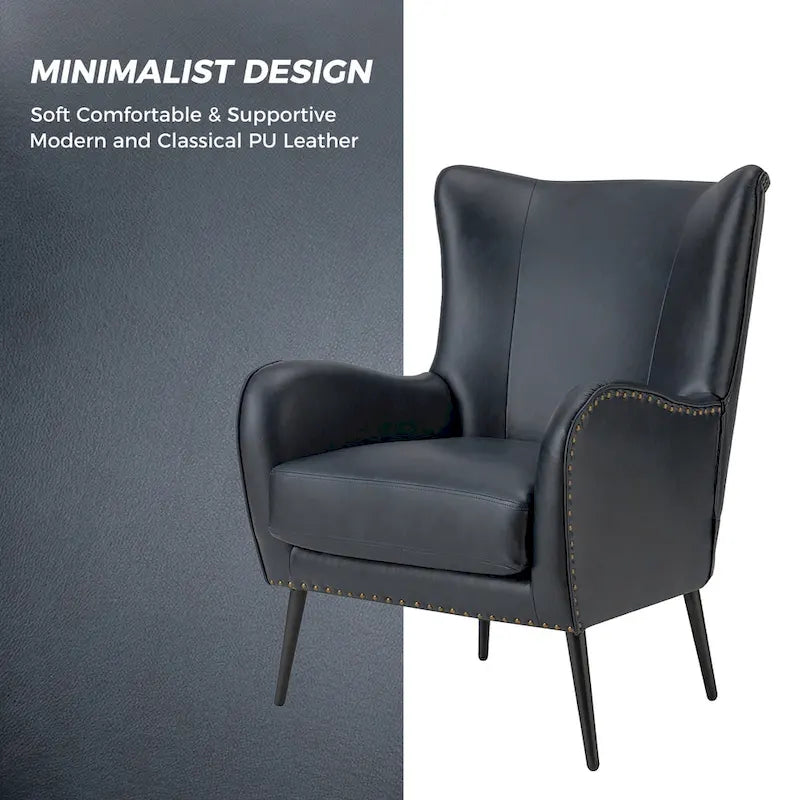 Fauteuil en bois Invidiae rembourré avec pieds en métal