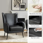 Fauteuil en bois Invidiae rembourré avec pieds en métal