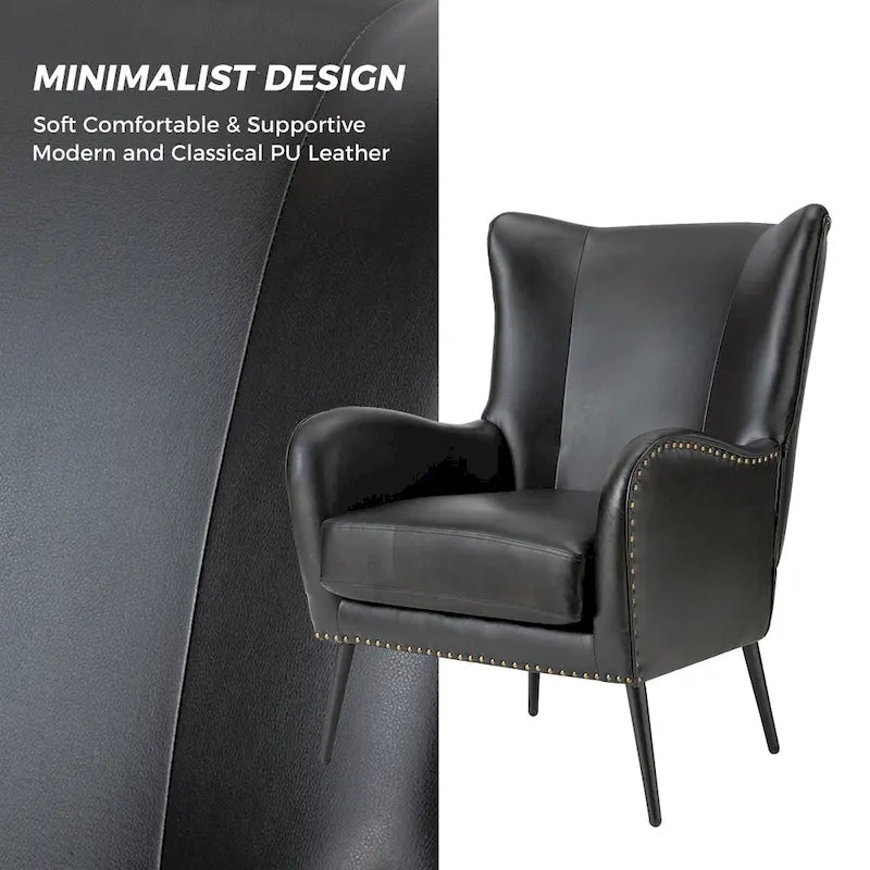Fauteuil en bois Invidiae rembourré avec pieds en métal