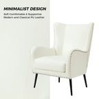 Fauteuil en bois Invidiae rembourré avec pieds en métal