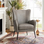 Fauteuil en bois Invidiae rembourré avec pieds en métal