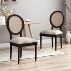 Govan Wooden Dining Chairs with Cushions (Set of 2) by 