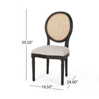 Chaises de salle à manger en bois Govan avec coussins (lot de 2) par
