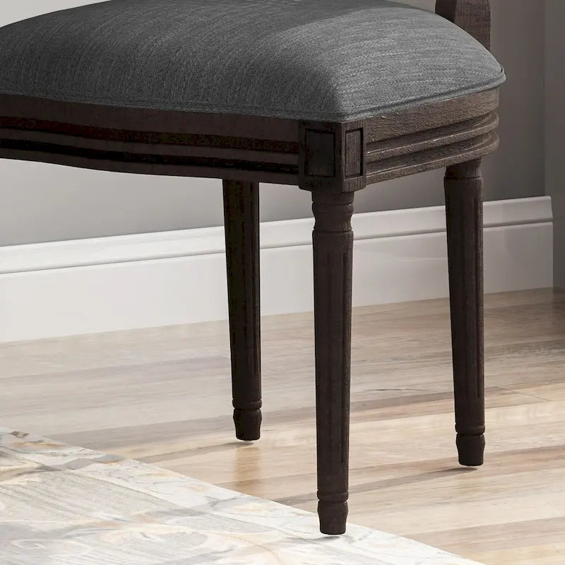 Chaises de salle à manger en bois Govan avec coussins (lot de 2) par