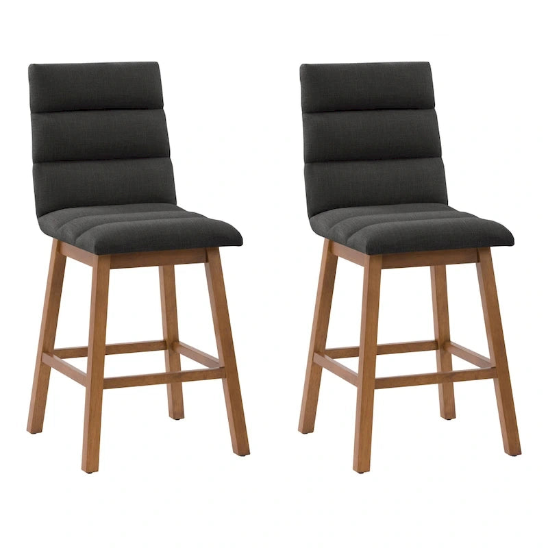 Tabourets de bar hauteur comptoir rembourrés Lilibet, lot de 2