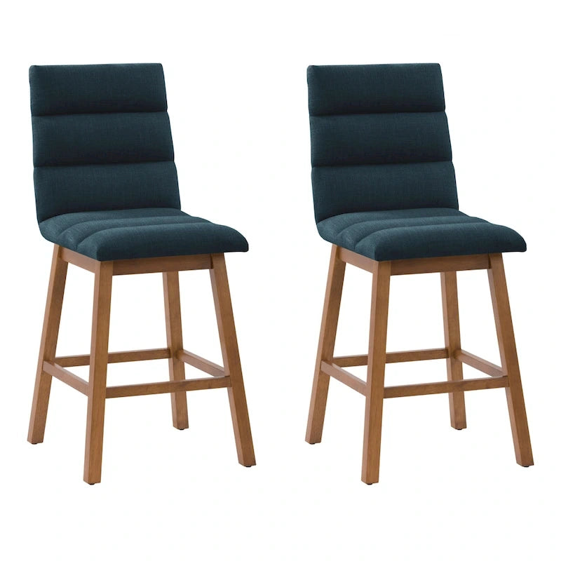 Tabourets de bar hauteur comptoir rembourrés Lilibet, lot de 2