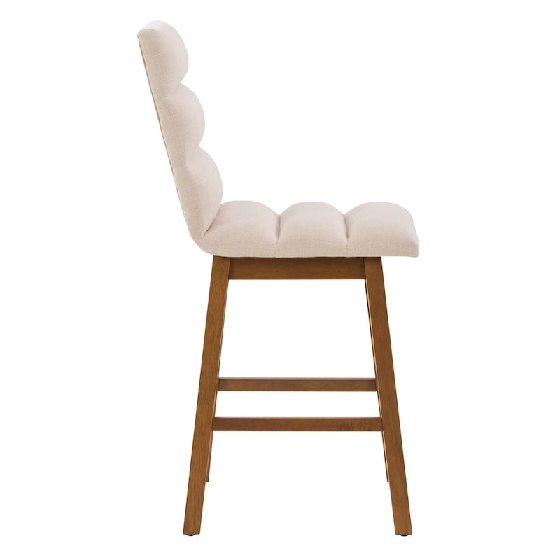 Tabourets de bar hauteur comptoir rembourrés Lilibet, lot de 2
