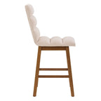 Tabourets de bar hauteur comptoir rembourrés Lilibet, lot de 2