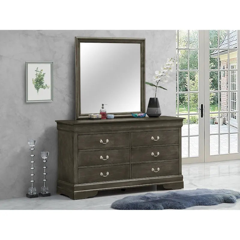 Commode double Louis Phillipe à 6 tiroirs