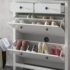 Meuble à Chaussures Armoire de Rangement Autonome Étagère à Chaussures Organisateur de Rangement