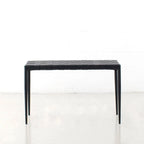 Table basse/banc en cuir tressé moderne du milieu du siècle Soho 71 cm/ 119 cm