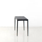 Table basse/banc en cuir tressé moderne du milieu du siècle Soho 71 cm/ 119 cm