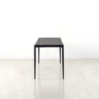 Table basse/banc en cuir tressé moderne du milieu du siècle Soho 71 cm/ 119 cm
