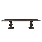 Table à manger rectangulaire marron vintage Toulon
