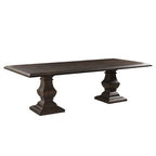 Table à manger rectangulaire marron vintage Toulon
