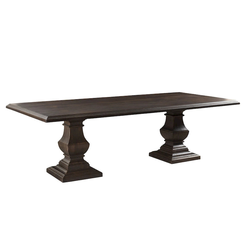Table à manger rectangulaire marron vintage Toulon
