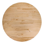 Table basse et table d'appoint Kamari en rotin avec plateau en bois