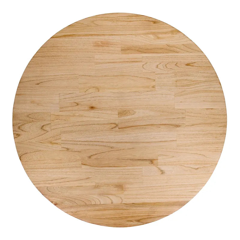 Table basse et table d'appoint Kamari en rotin avec plateau en bois