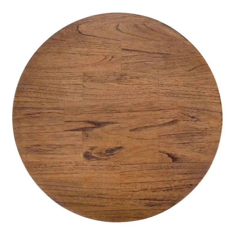 Table basse et table d'appoint Kamari en rotin avec plateau en bois