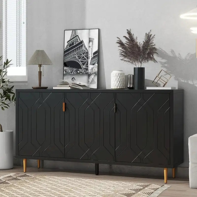 Console de 70 pouces de largeur avec étagères réglables