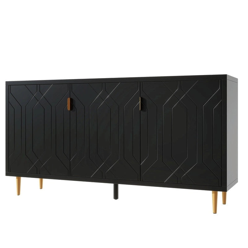 Console de 70 pouces de largeur avec étagères réglables