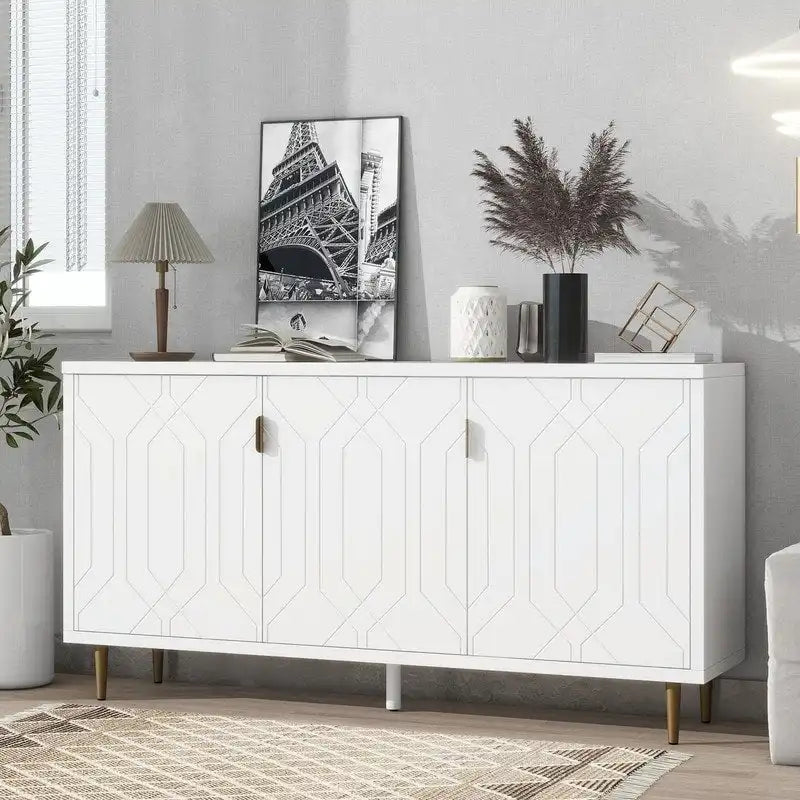 Console de 70 pouces de largeur avec étagères réglables