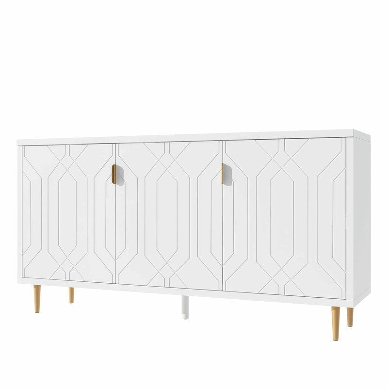 Console de 70 pouces de largeur avec étagères réglables