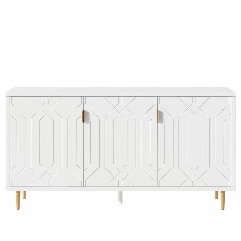 Console de 70 pouces de largeur avec étagères réglables