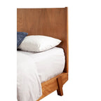 Lit plateforme Dakota en bois coloris gland (marron)