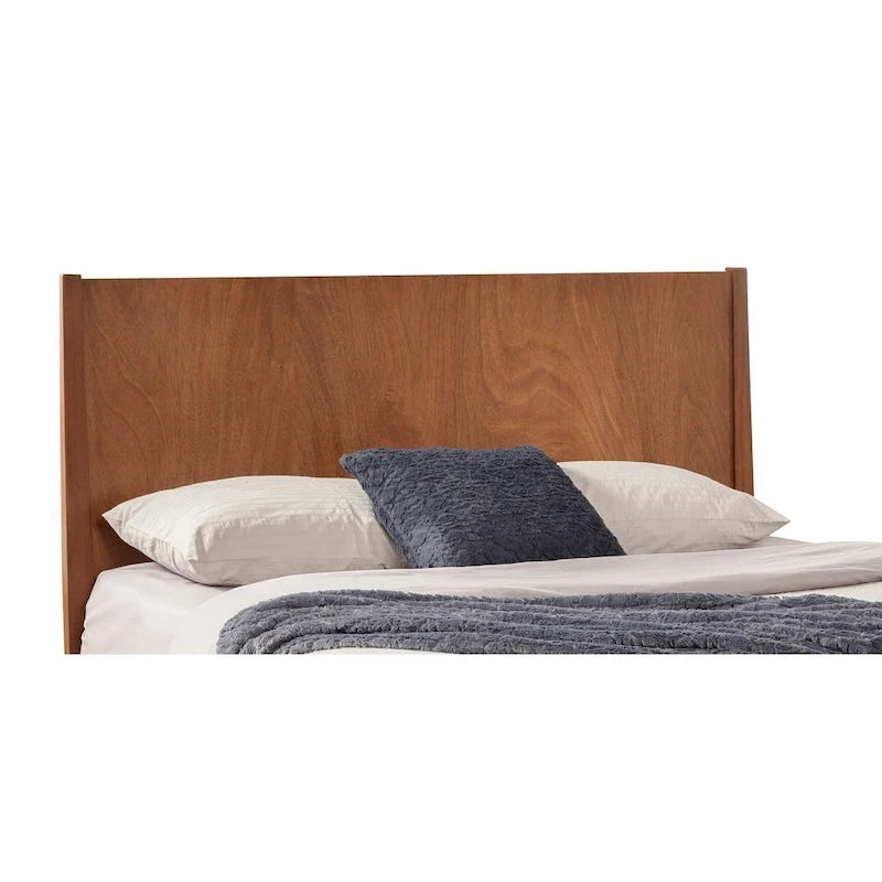 Lit plateforme Dakota en bois coloris gland (marron)