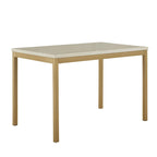 Table de salle à manger Darcy Gold avec plateau en faux marbre par